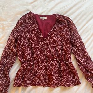 Madewell Blouse Size Small
